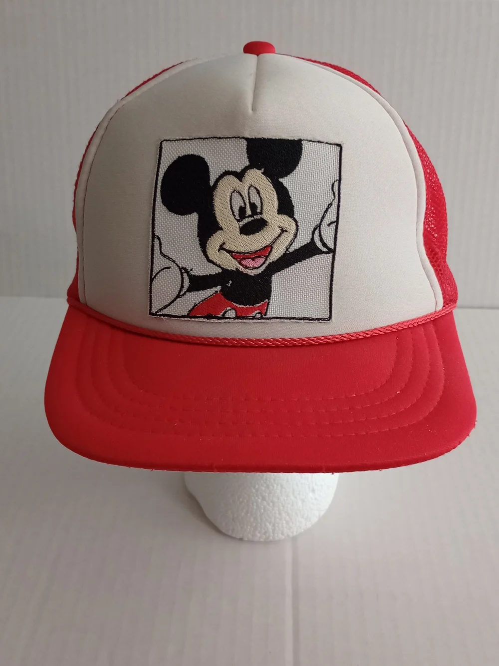 Otto Disney Mickey Mouse Trucker Hat Cap Retro Foam Mesh Snapback Youth Size